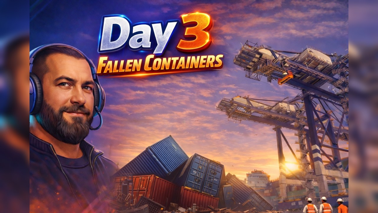 Docked – Day 3 | Fallen Containers | No Commentary Gameplay