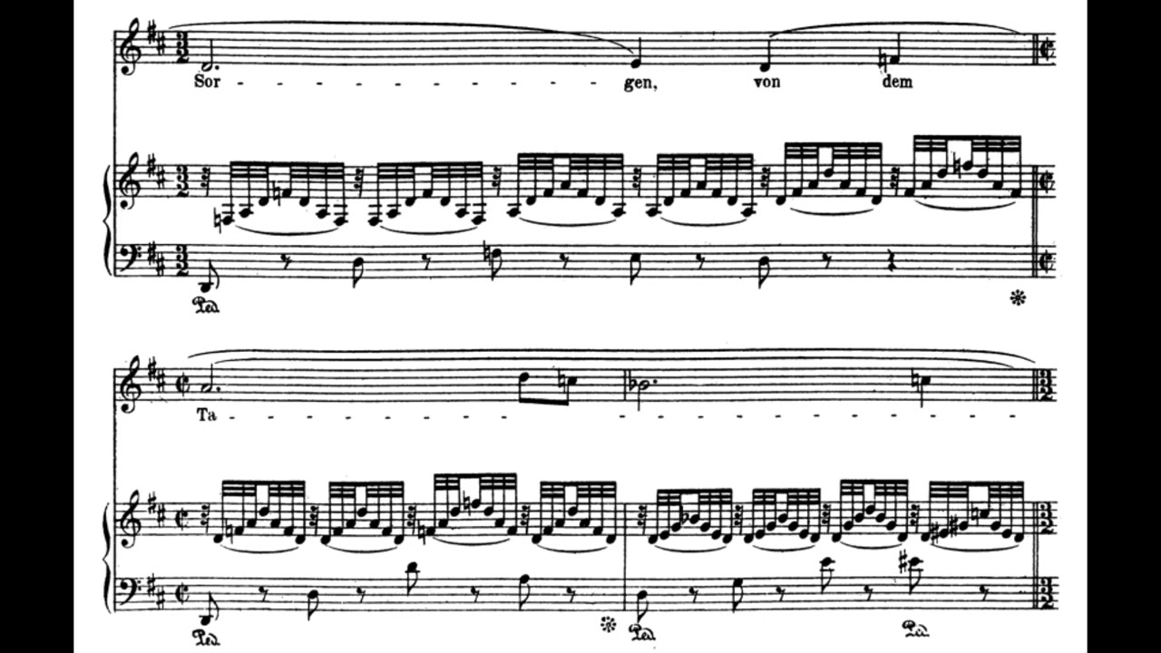 Wiegenlied (R. Strauss) Score Animation