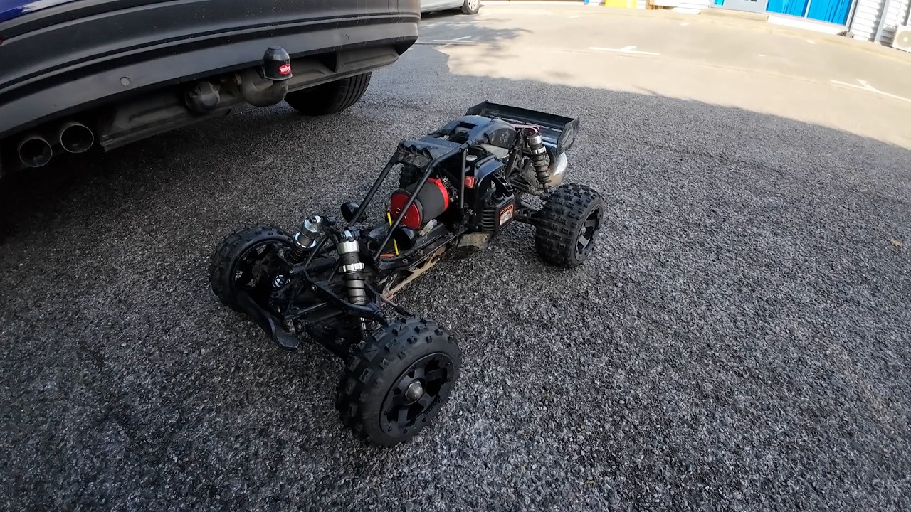 Rovan-Q Shorty First Run After 30.5cc Rebuild 1/5th Scale Petrol RC Cars