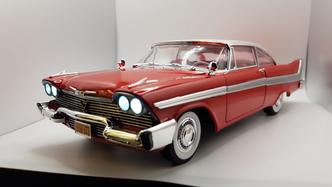 Présentation Plymouth Fury 1958 Christine [ Daytime Version ] de chez Autoworld 1/18 FR