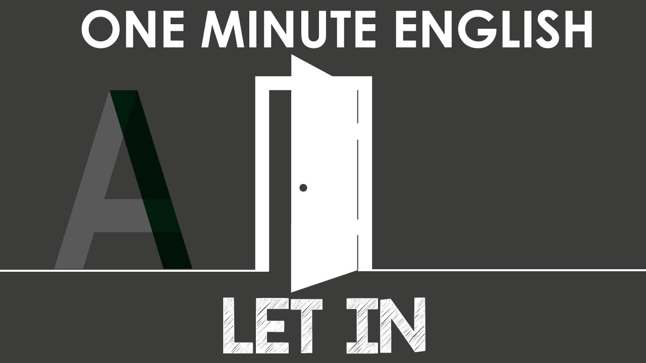 PHRASAL VERB | LET IN, LET IN ON, LET IN FOR