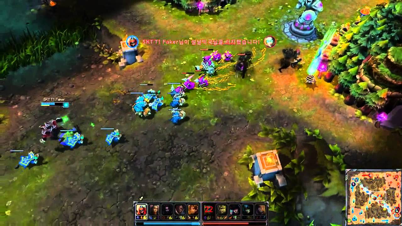 SKT T1 Faker - Insane Zed outplay - Korean Challenger - Season 2014 - League of Legends