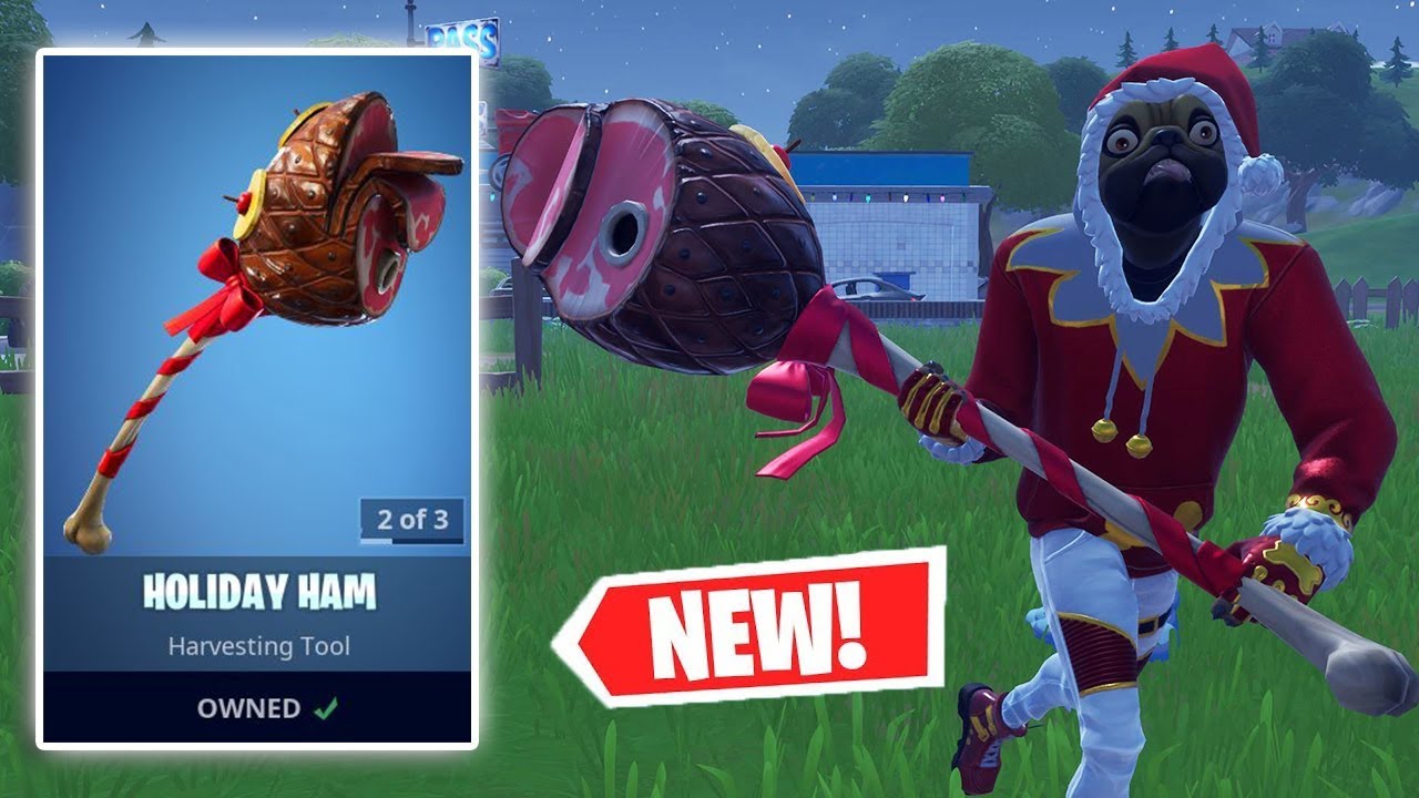 NEW HOLIDAY HAM Pickaxe Gameplay in Fortnite!