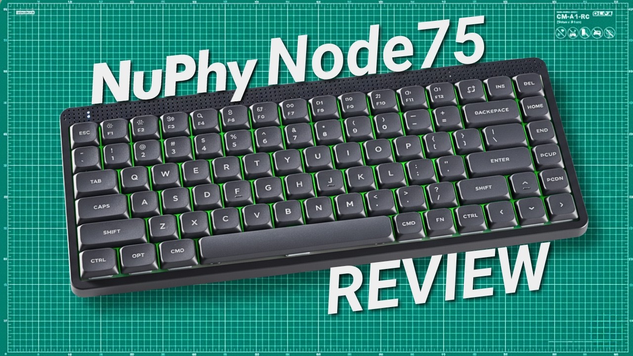 NuPhy Node75 Review - 75% Kyboard with Unique Touch Bar