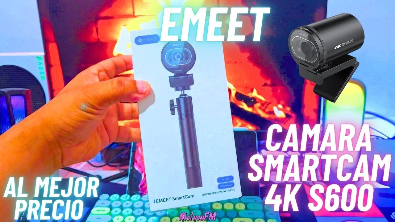 EMEET SmartCam S600 Webcam 4K Review Español - ¿Valen la pena?