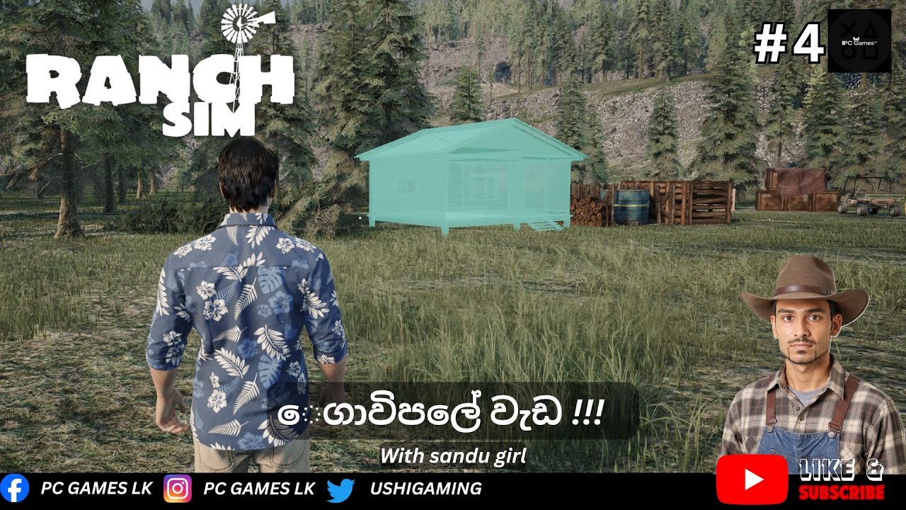 ෙගාවිපලේ වැඩ !!| Ranch Simulator PC Livestream with sandu Part-4