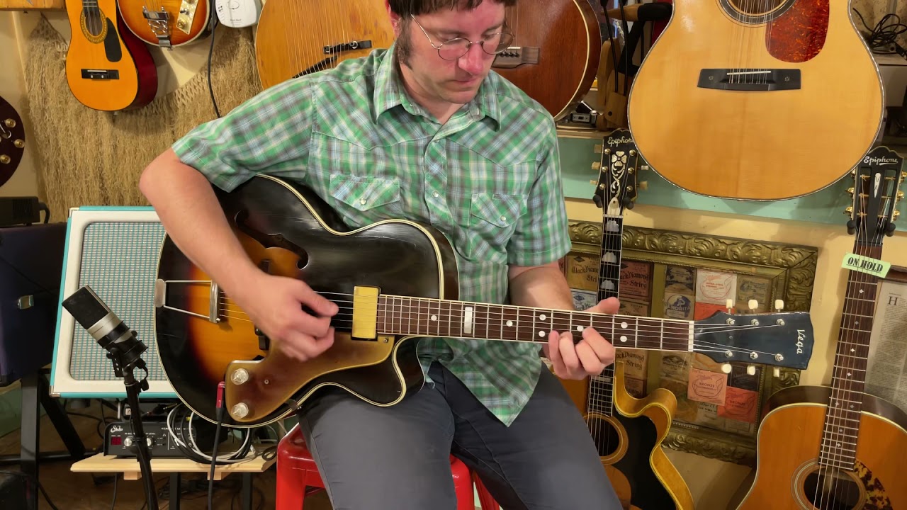 1956 Vega E-201 hollowbody electric guitar