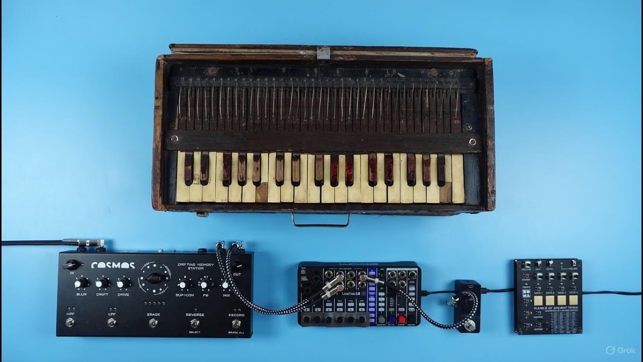 Indian Harmonium Drone part 2 | Slow Melodic Ambient Loops | Soma Rumble of Ancient Times & Cosmos
