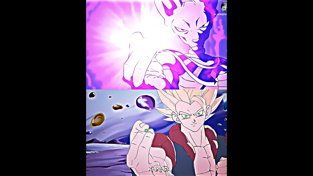 Beerus & Gogeta Use Hollow Purple On Anemy ☠️ #dbz #dbs  #dragonballz #anime #viral #trending #editz