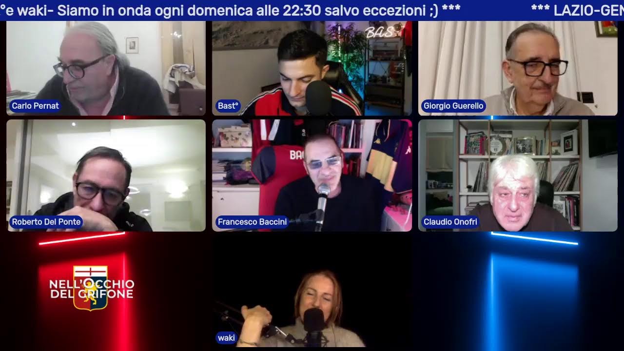 LAZIO-GENOA. Francesco Baccini, Claudio Onofri, Carlo Pernat, Roby Del Ponte, Giorgio Guerello, Bast