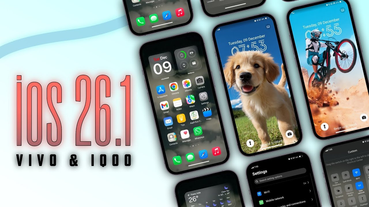 ios 26 Theme For Vivo & iQ00 | How To Install ios 26 On Any Android | iPhone17 #ios #iphone17