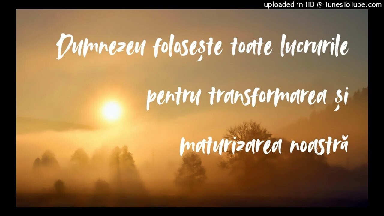 Dumnezeu folosește toate lucrurile pentru transformarea și maturizarea noastră