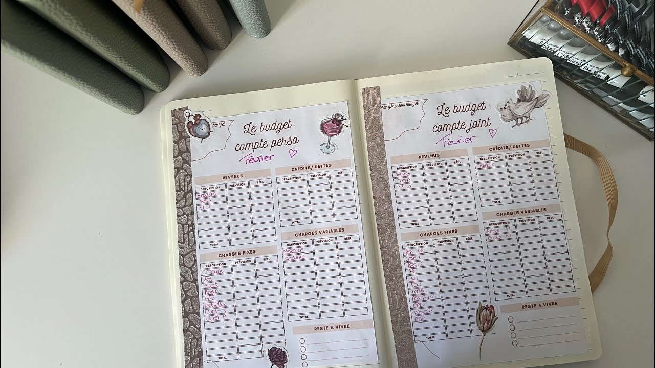 🌝Budget Février - Enveloppe budget 