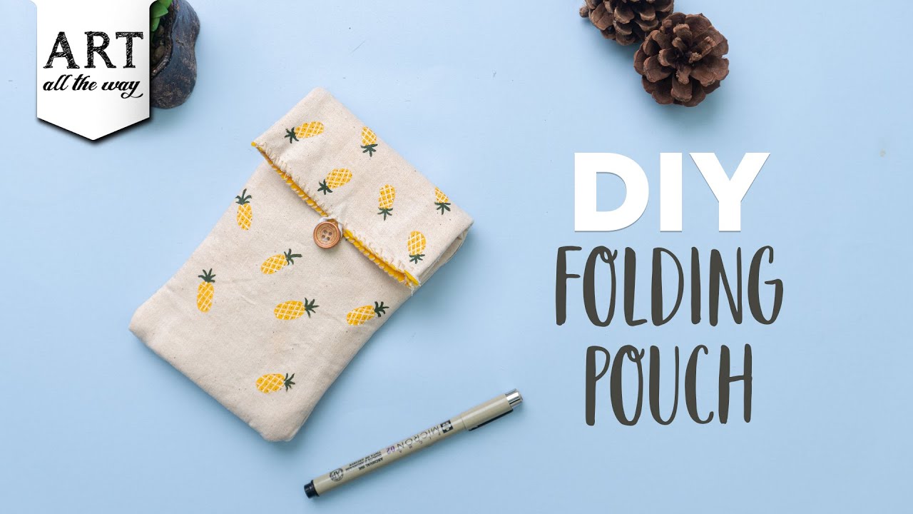 DIY Folding Pouch | How to make a Pouch | Easy Pouch Making Crafts