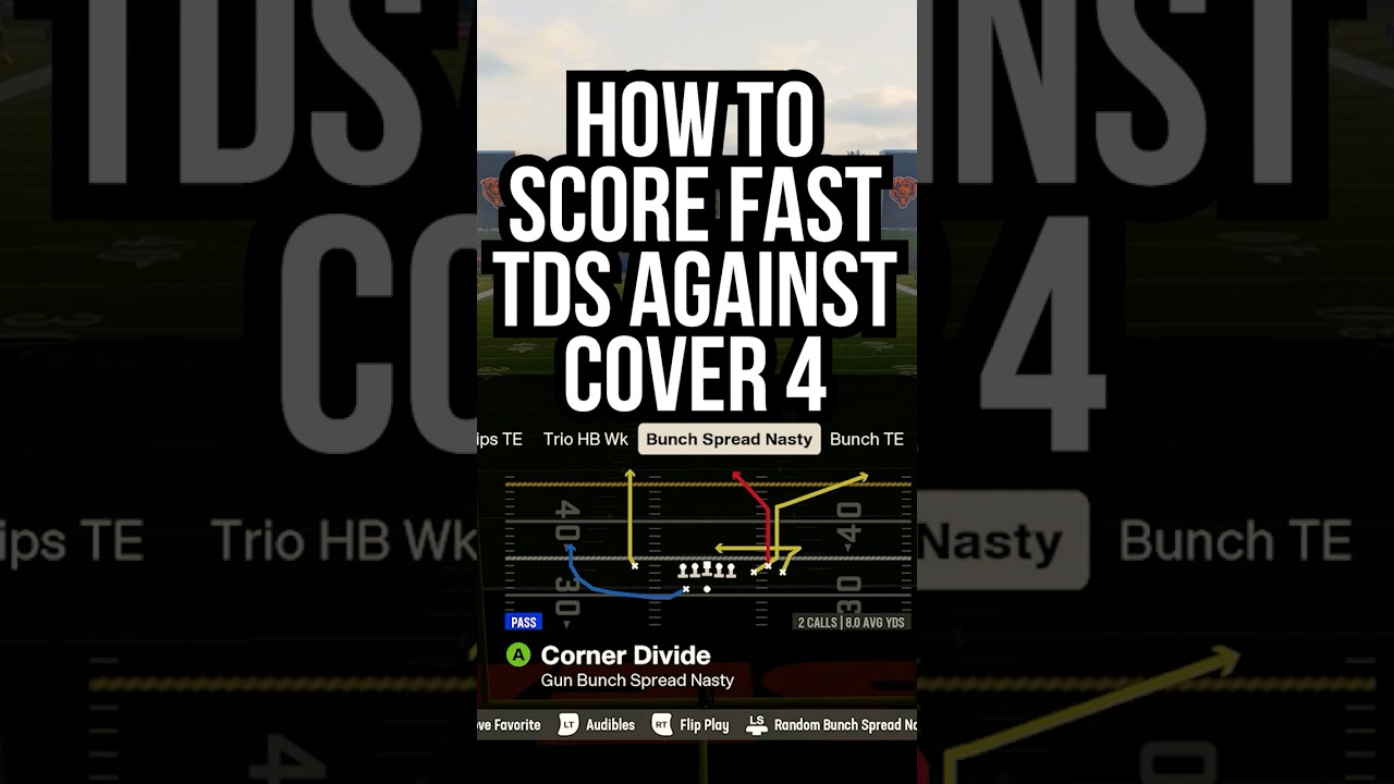 Как быстро забивать TD против Cover 4