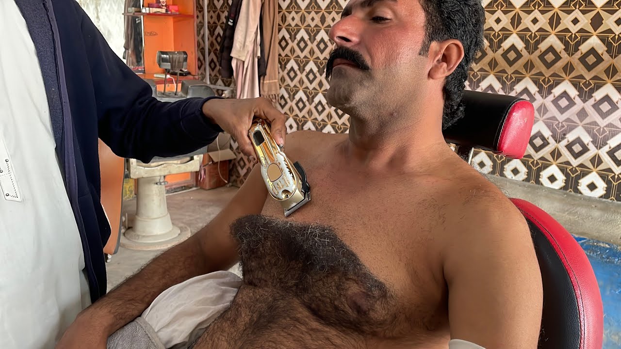 ASMR🇵🇷👋BilluRELAXING SLEEPING | CHEST THERAPY | HAIR REMOVAL WITH SHARP IRON PIECETO OLD BARBER WITH