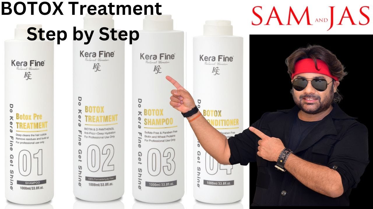 kerafine Botox Treatment Step by step by Sam and Jas Hair & Makeup Academy Mumbai