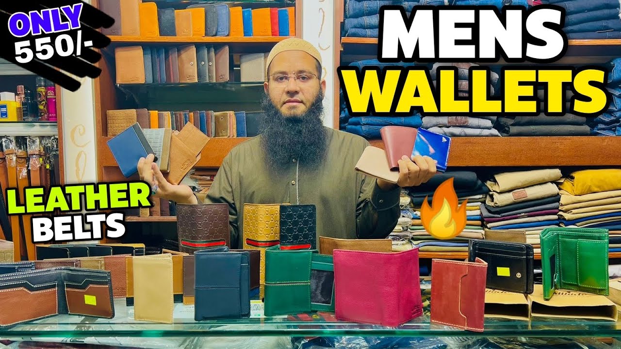 Mens Leather Wallets | Mens Wallets Market In Rawalpindi | Mens Wallets Wholesale Market | Belts