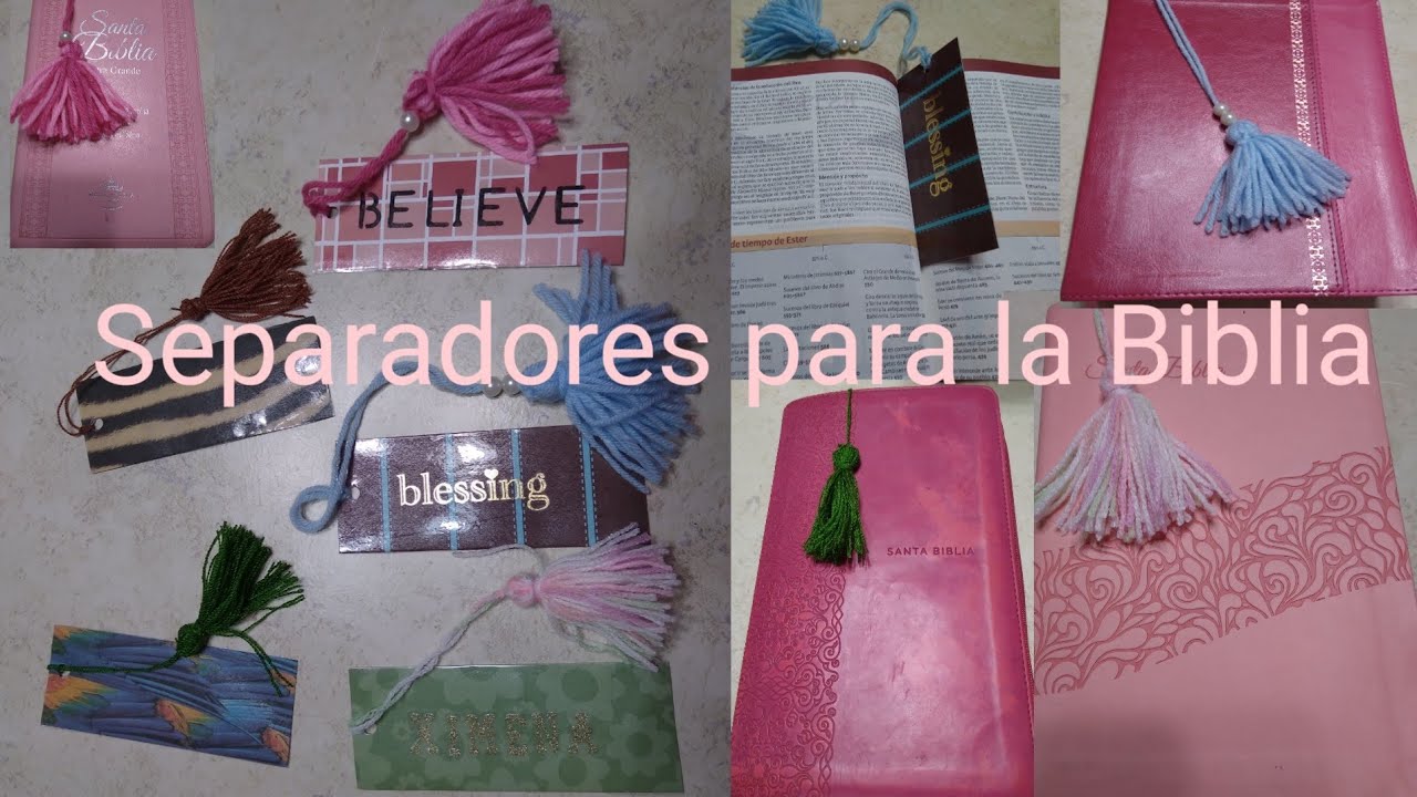 DIY// Tutorial de separadores para la biblia 💕