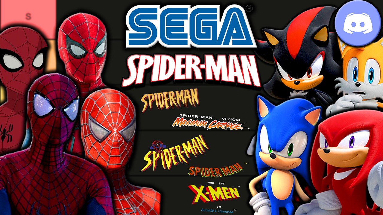 The Sonic Squad makes a Sega Spider-Man Games Tier List (Ft. The Spider-Squad!!!)