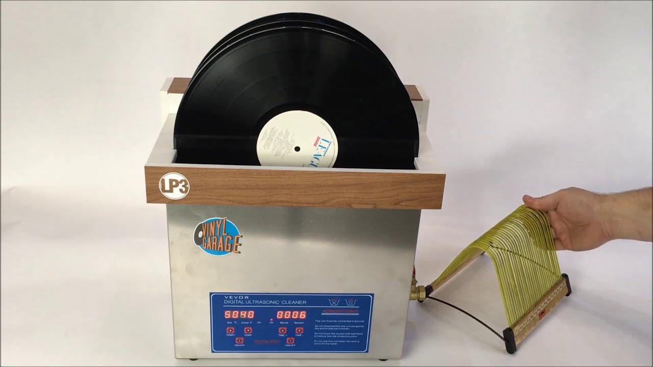 wash records with the LP3 ultrasonic cleaning device