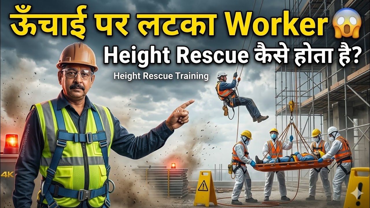Height Rescue Training on Save A Life Rescue Kit #height-rescue #safetytraining, #jppandeysafetyguru