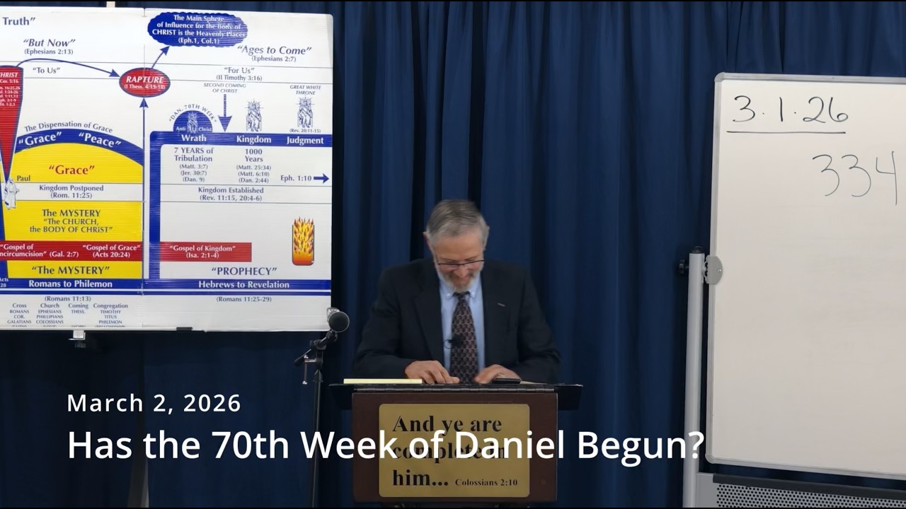 Has the 70th Week of Daniel Begun
