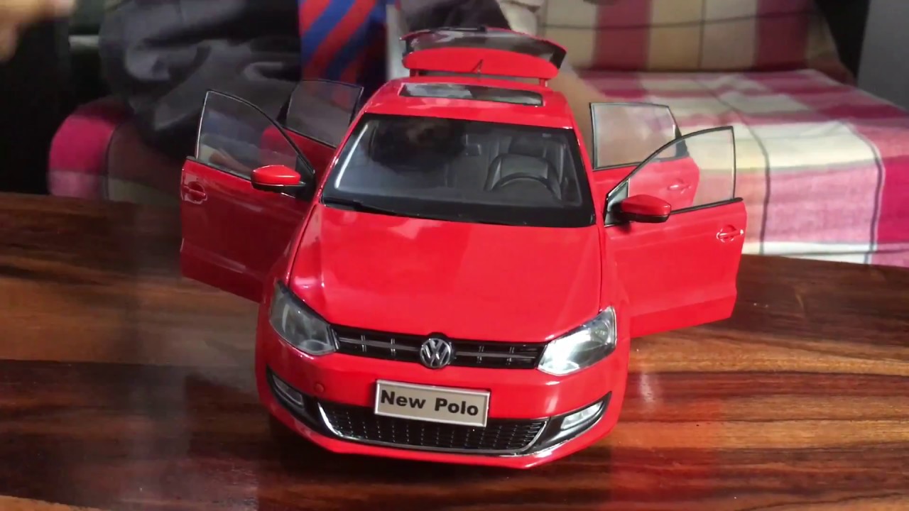 Aarish&rsquo;s new toy car 🚘 (Volkswagen Polo)... how excited he is..!!