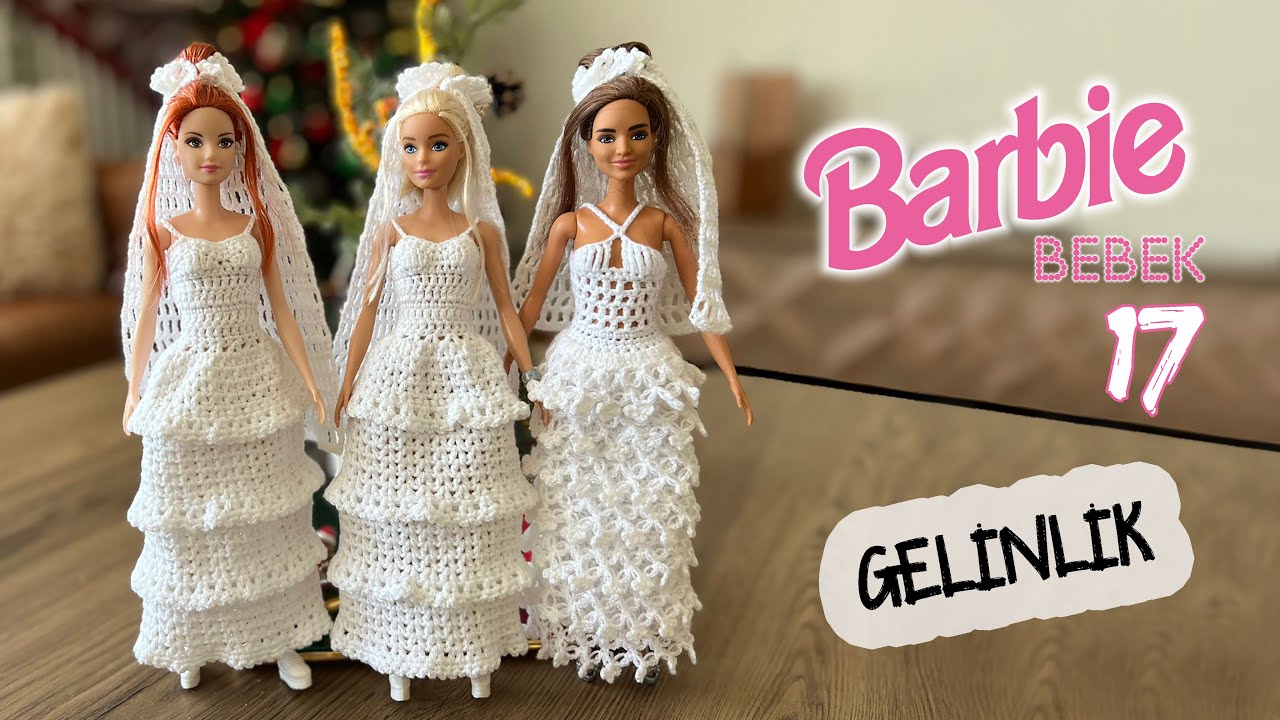 Barbi Bebek Kıyafet 17 - Gelinlik Tasarımı (Barbie Baby Wedding Dress Design)