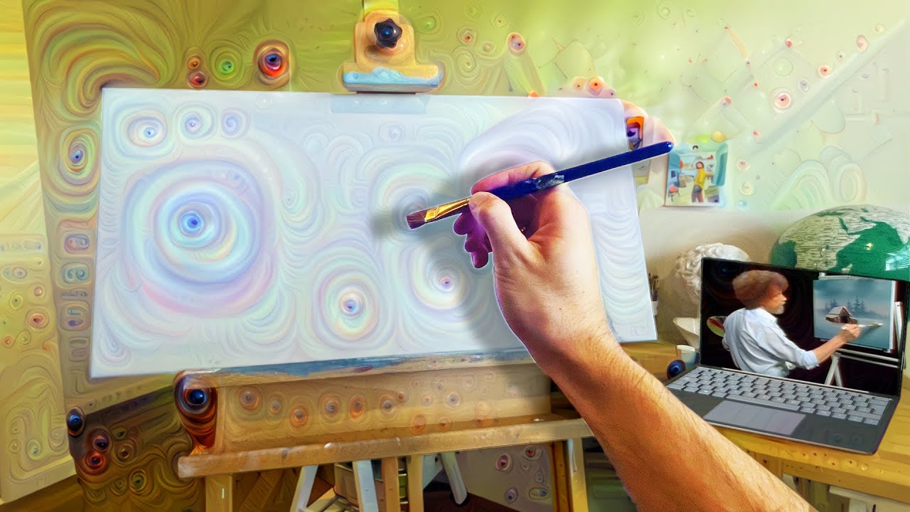 I Tried Following a Bob Ross Tutorial on Shrooms