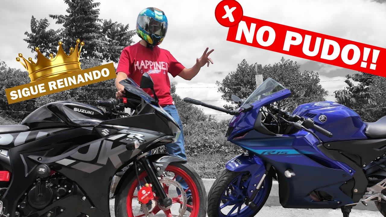 La nueva R15 V4 no pudo con la GSX-R 150... ¡Otra Vez!