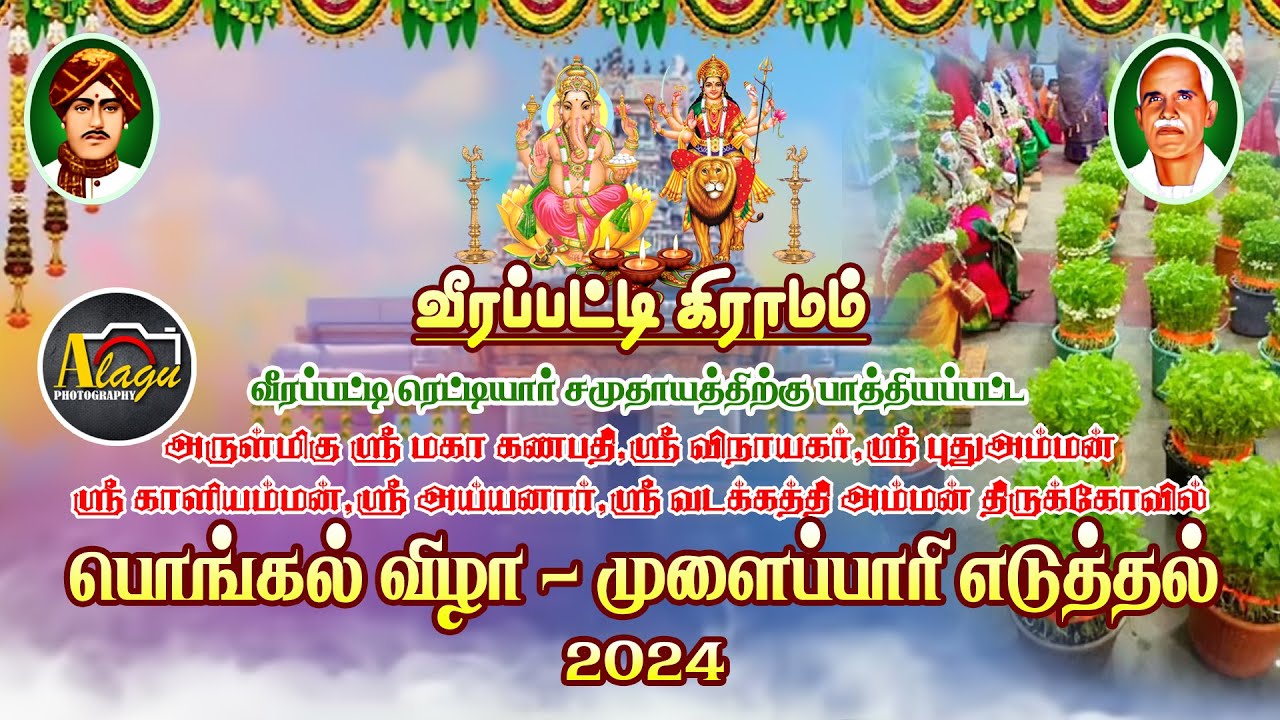 முளைப்பாரி எடுத்தல் ( வீரப்பட்டி கிராம பொங்கல் விழா  2024 )