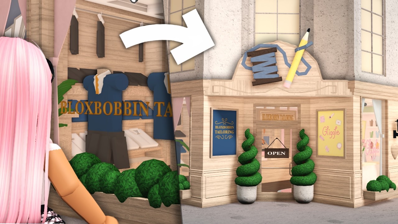 I built a SCHOOL STORE in bloxburg