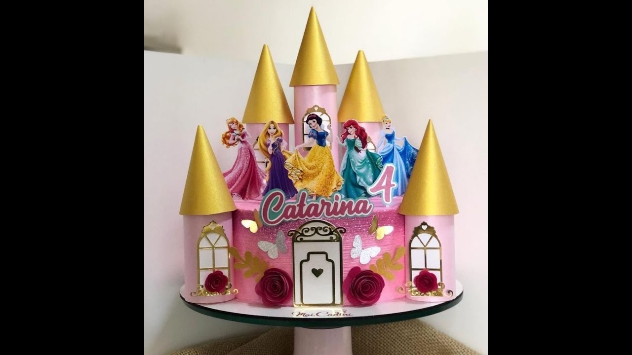 Montagem Castelo 3D Princesas da Disney