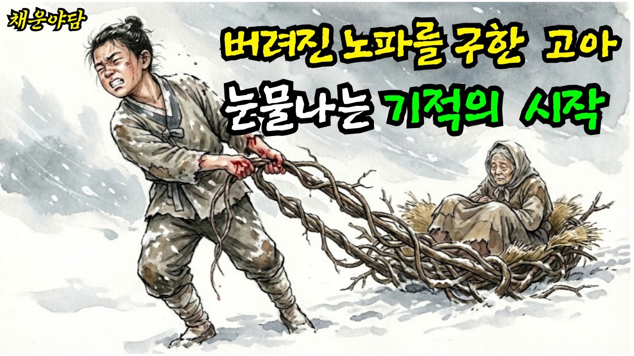 [채운야담]눈 속에 버려진 할머니를 구한 12살 고아, 훗날 밝혀진 충격적인 진실 | 민담 | 옛날이야기 | 수면동화| 오디오북