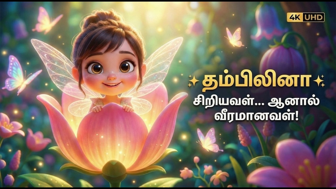 தம்பிலினா 🌸 சிறியவள்… ஆனால் வீரமானவள்! | Kids Song in Tamil | Fairy Tale Animation