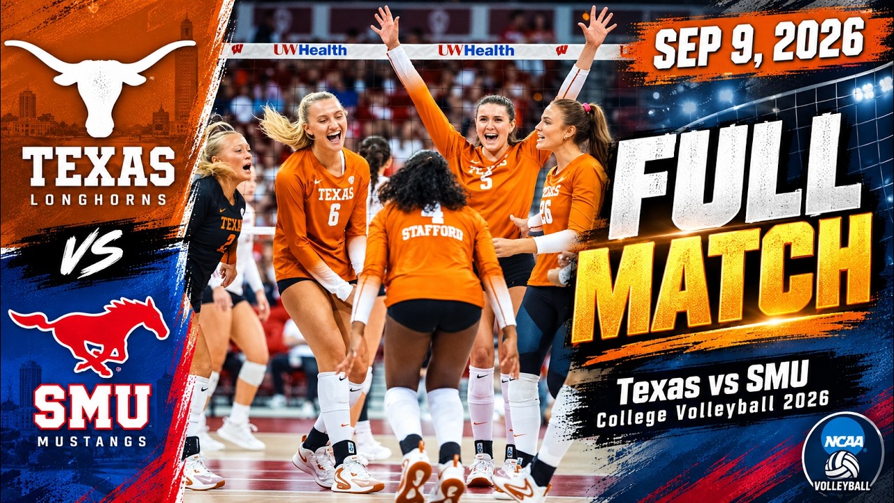 Texas vs SMU FULL MATCH | College Volleyball 2026 | Sep 9, 2026