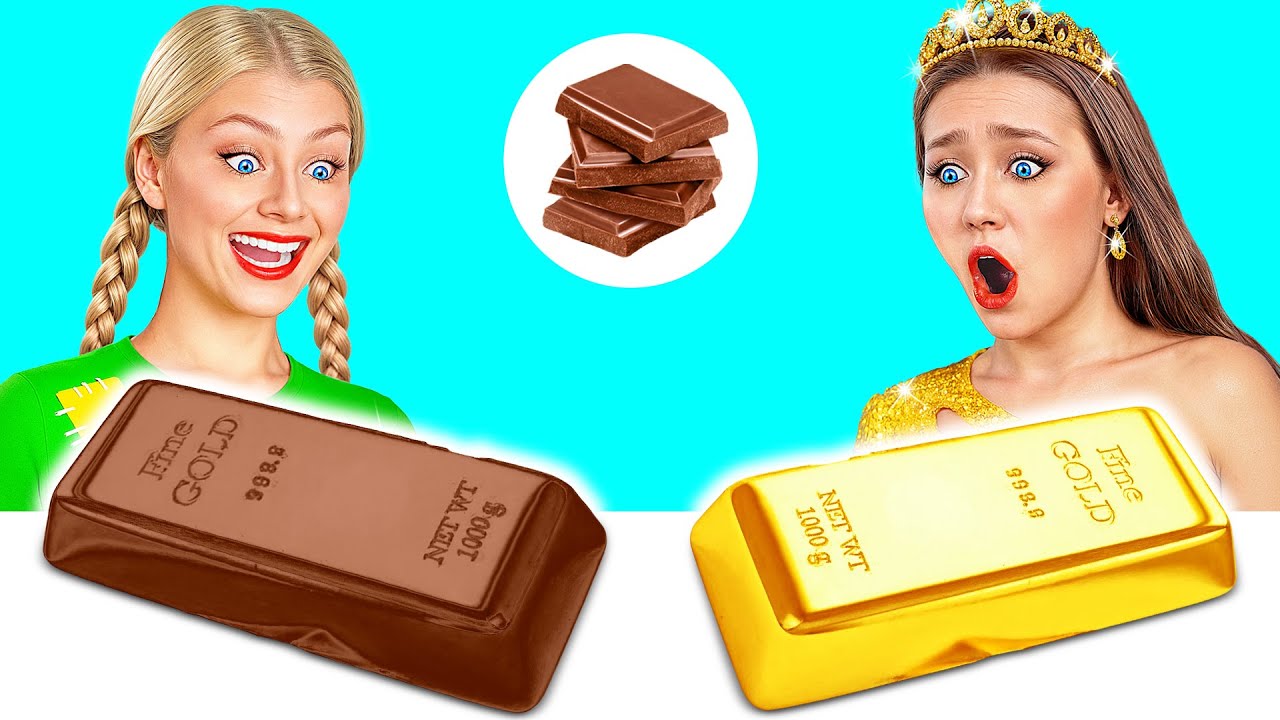 Real Food vs Chocolate Food Challenge | Edible Battle by Friendly DO