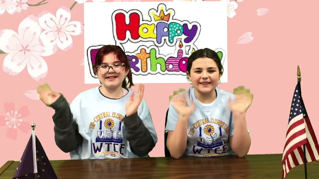 WTCE - Morning Announcements - Thursday, March 13, 2025