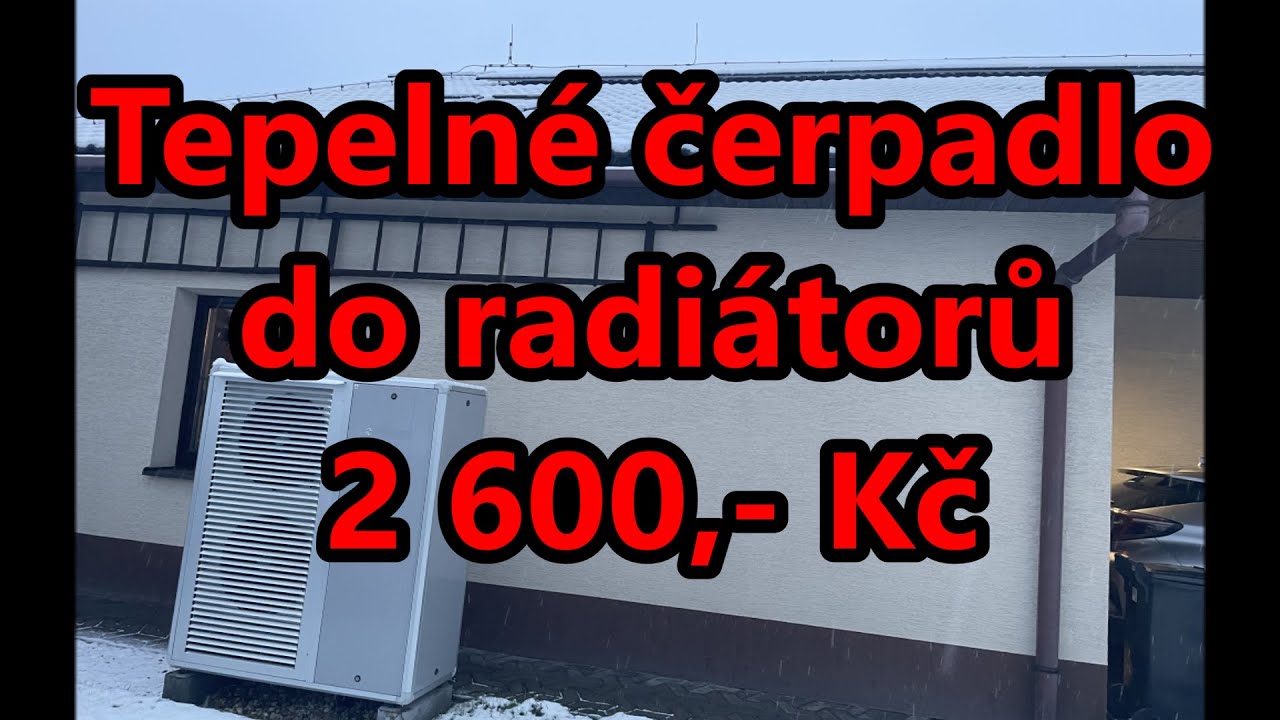 Tepelné čerpadlo do radiátorů. 2600,- Kč