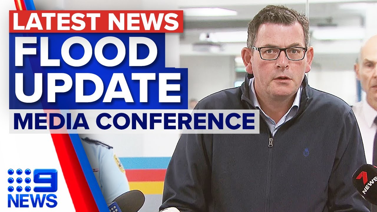 Victorian Premier Dan Andrews issues update on floods | 9 News Australia