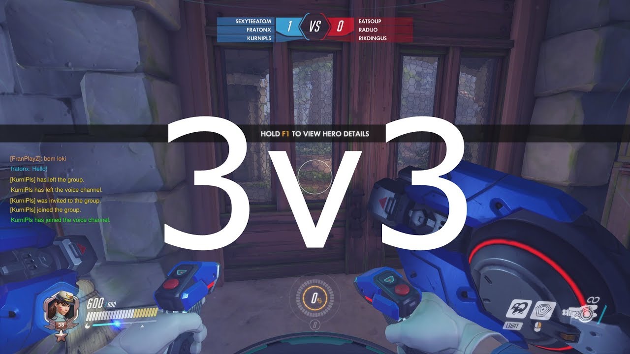 [Overwatch] 1v3 Genetic Freak Gameplay