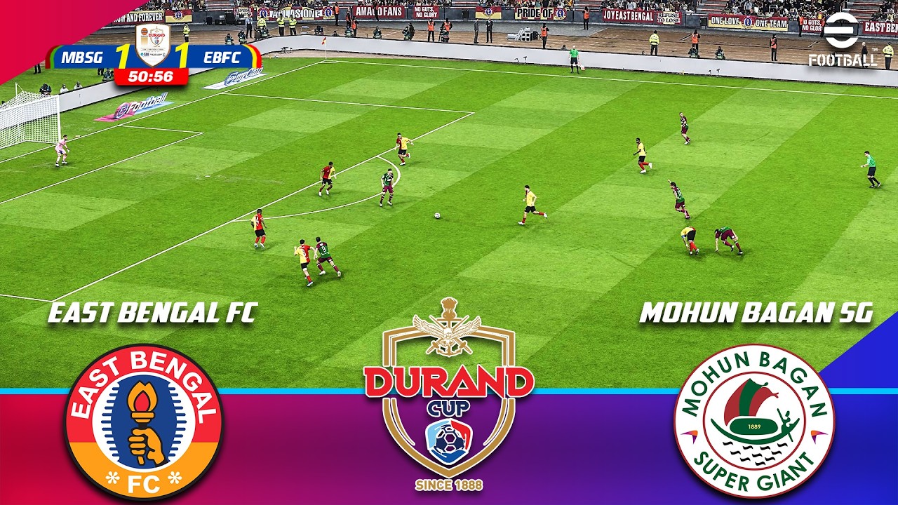 ⚡Mohun Bagan SG против East Bengal FC : Кубок Дюранда 2026 | Финальный матч | Полный матч | Симул...
