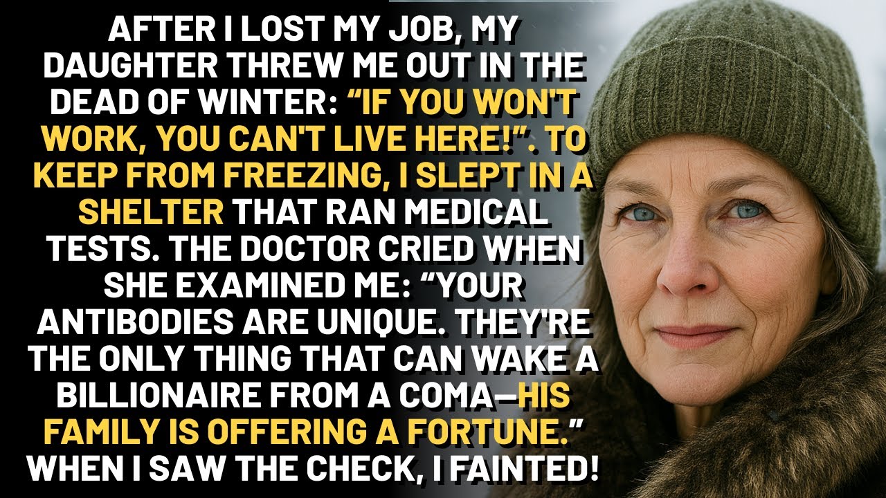 My daughter threw me out. I sold my antibodies for a warm bed. Then found out they're worth millions
