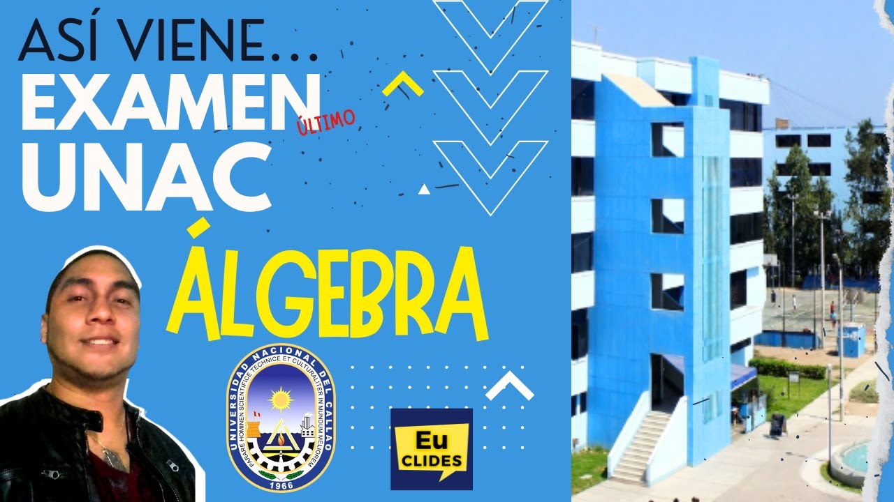 🔴 Solucionario UNAC EXAMEN DE ADMISIÓN ÁLGEBRA Universidad Callao 2024 2 Bloque 1 2 3