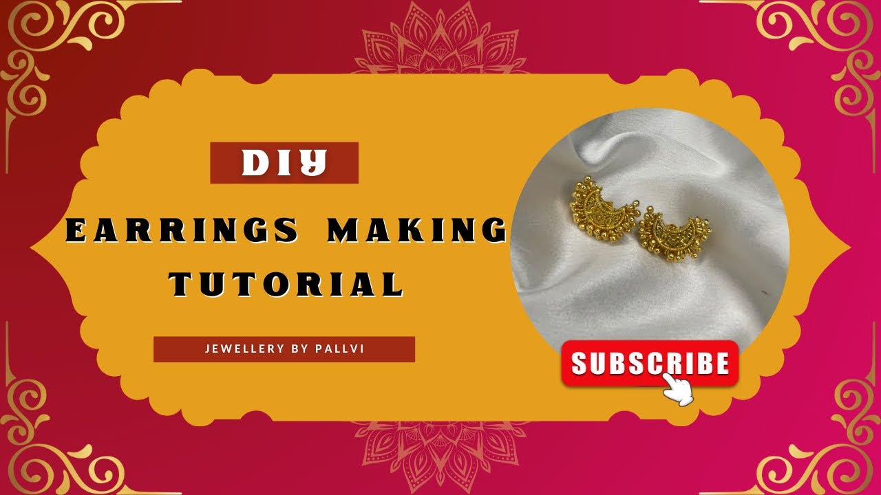 चंद्रा कानातले कसे बनवायचे | DIY Earring #handmade