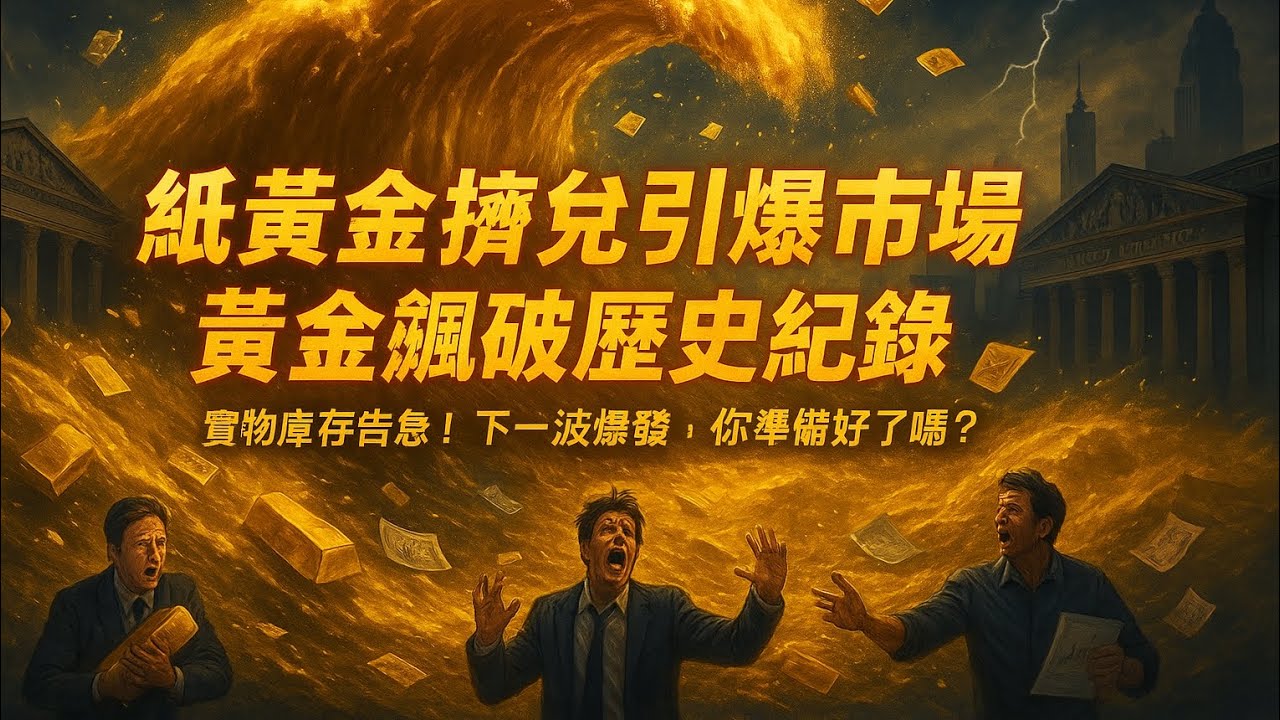 🚨紙黃金挤兑引爆市場｜黃金飆破歷史紀錄，倫敦、紐約交割大亂，實物庫存告急！下一波爆發，你準備好了嗎？                    #黃金 #白銀 #黃金挤兑 #白銀挤兑 #紙黃金 #實物黃金