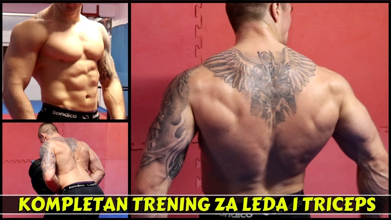 KOMPLETAN TRENING ZA LEDA I TRICEPS - VJEZBE ZA MISICNI RAST