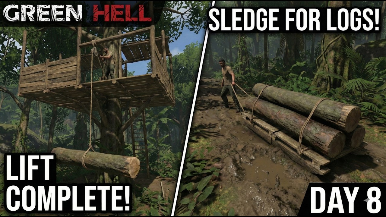 Time to Build My First Tree House [Ep-3]- Green Hell Endless Survival |day 8