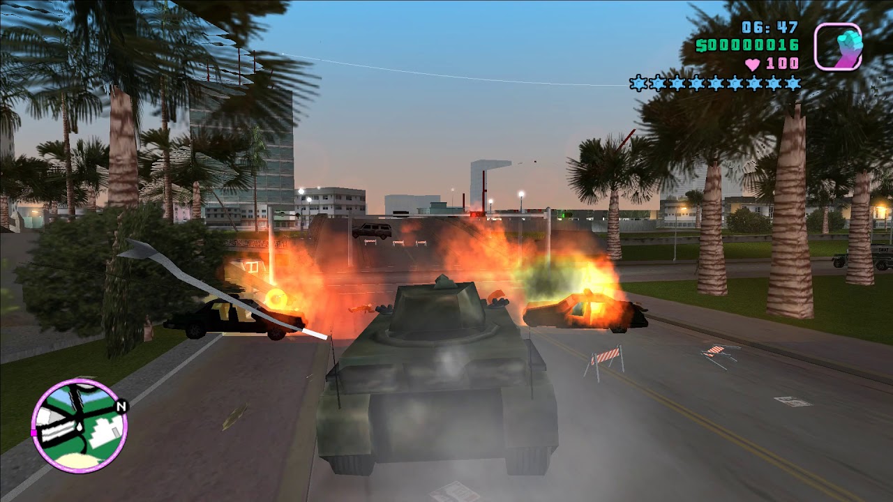 Vice City 9 wanted stars (levels)